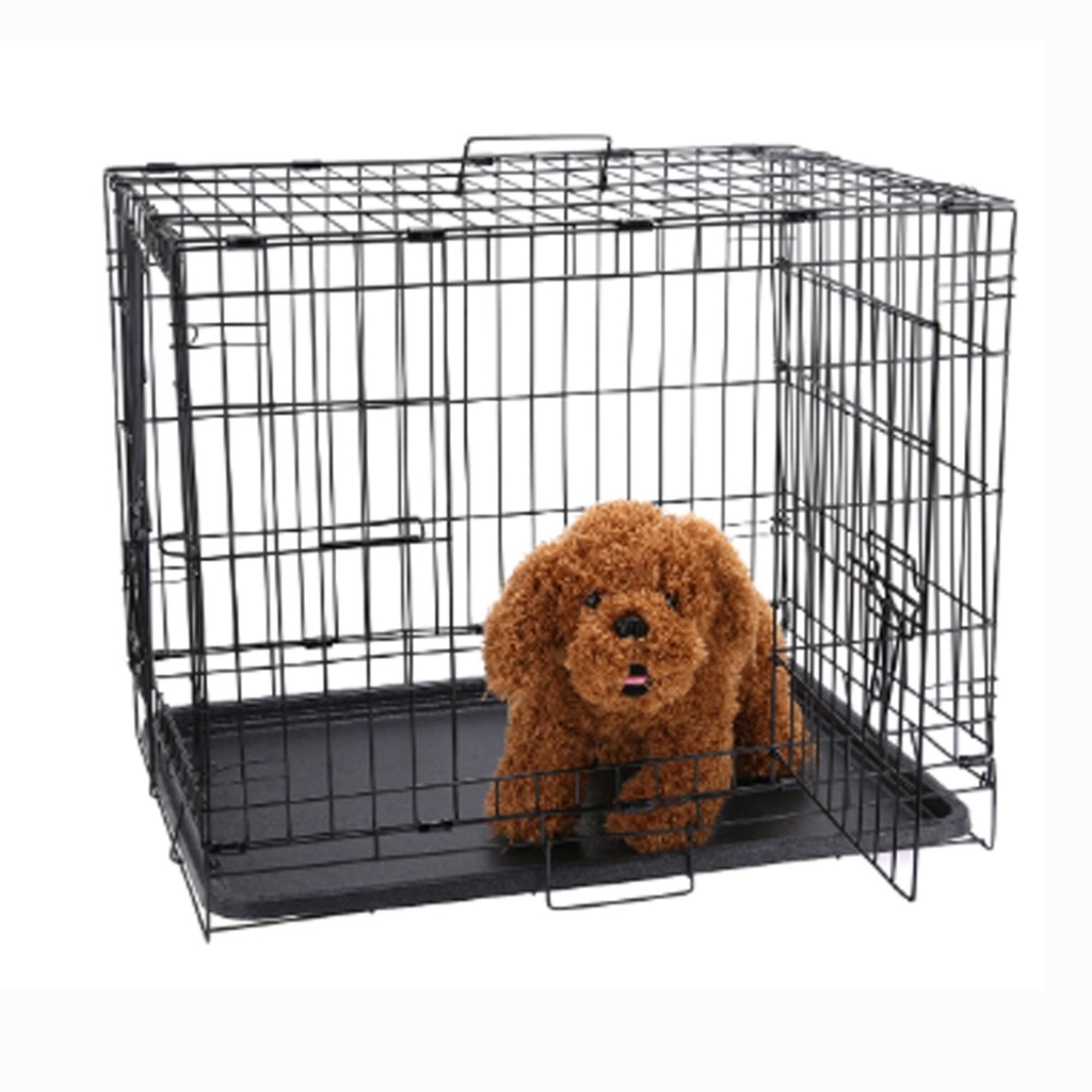 PET CAGE001 36x26x32cmGood Quality Dog Cat Cage Suitable Pet for Small/Medium Size(black