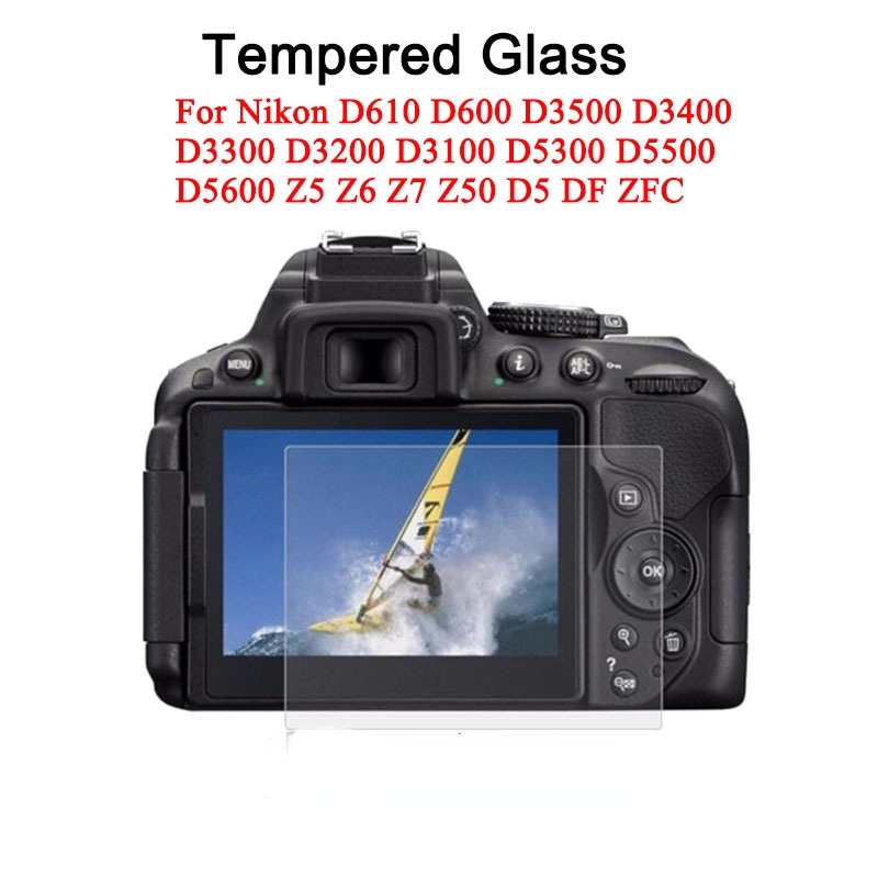 Tempered Glass For Nikon D610 D600 D3500 D3400 D3300 D3200 D3100 D5300  D5500 D5600 Z5 Z6 Z7 Z50 D5 DF ZFC Screen Protector