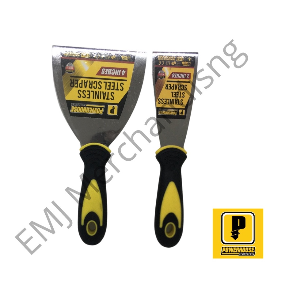 Powerhouse Stainless Steel Scraper /Putty Knife with Handle/ Spatula