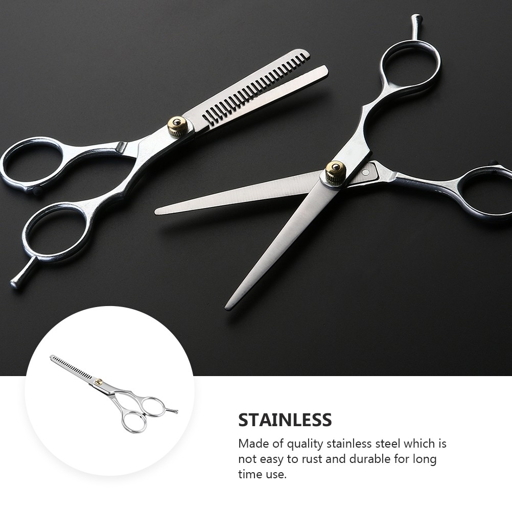 [READY STOCK] Stainless Steel Scissor Thinning Shears Kit Scissors