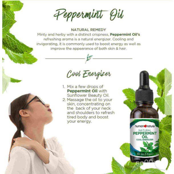 Human Nature Essential Oil (Peppermint/Tea Tree/Eucalyptus/Citronella ...