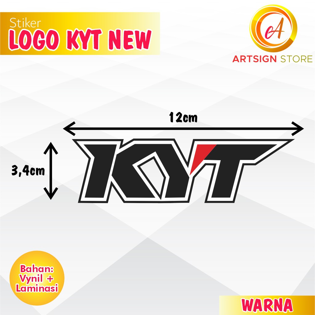 Kyt Helmet Logo Sticker / KYT Sticker / Helmet Sticker / New KYT Logo ...
