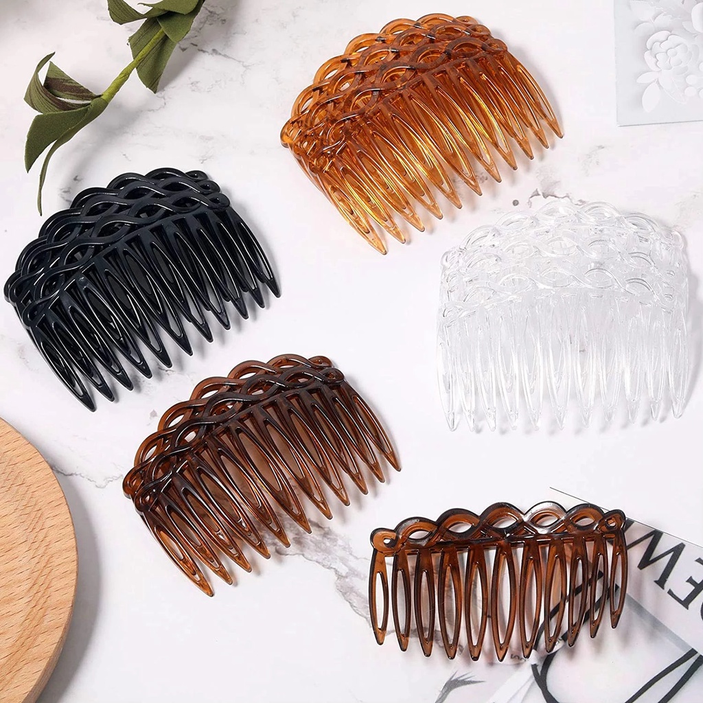 [Wholesale] 1Pc Beautiful Weaving Effect Pointed Tooth Plate Hair Fork ...