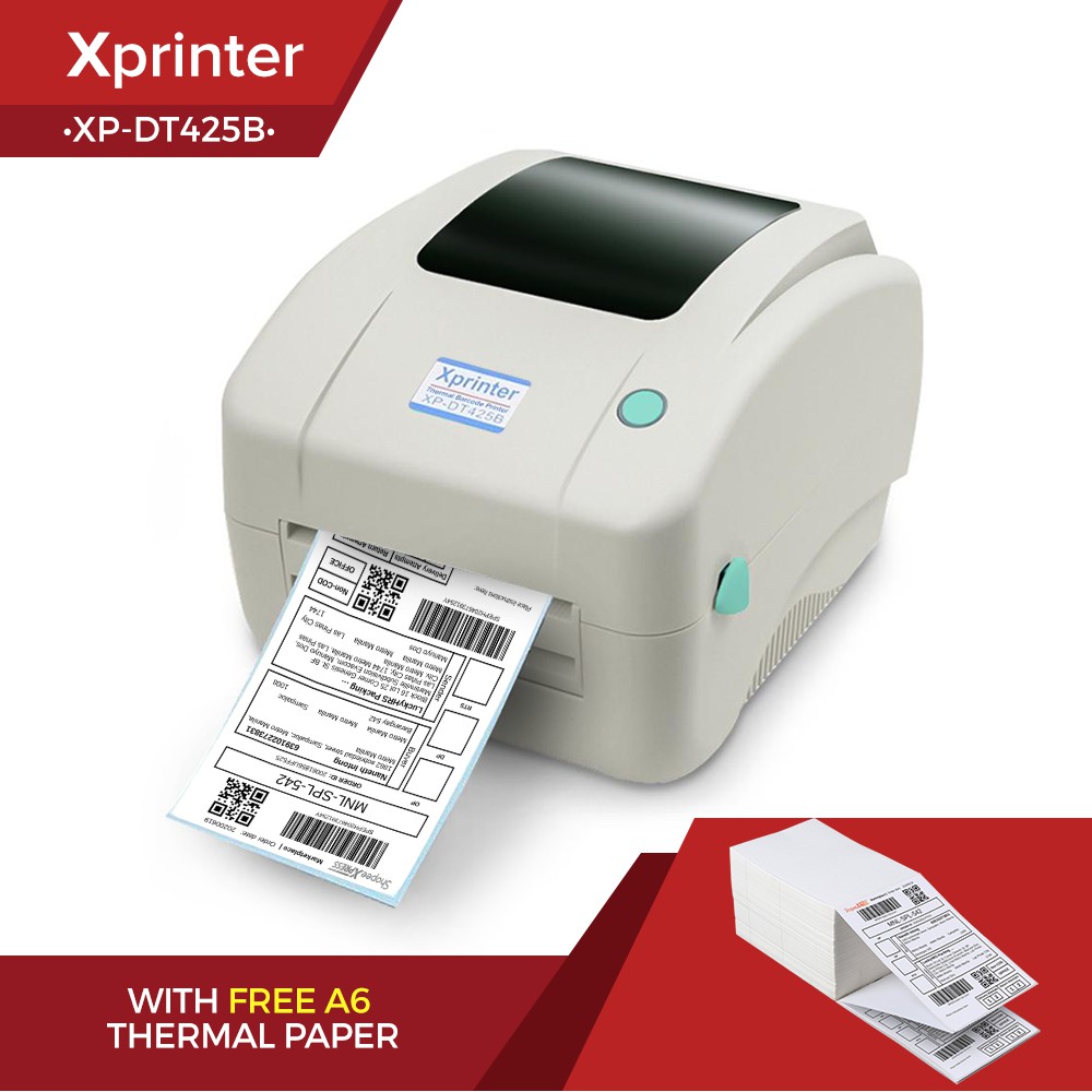 Xprinter Xp Dt425b Xp Dt426b Direct Thermal Barcode Printer With Free Awb Shopee Philippines 8837