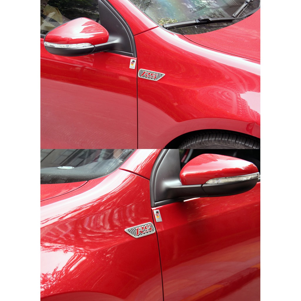 A Pair TRD Logo Metal Car Side Fender Sticker for Toyota LandCruiser