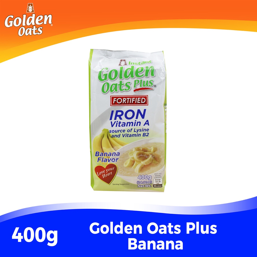 Golden Oats Plus Fortified Vitamin A with Iron and Lysine 400g Shopee
