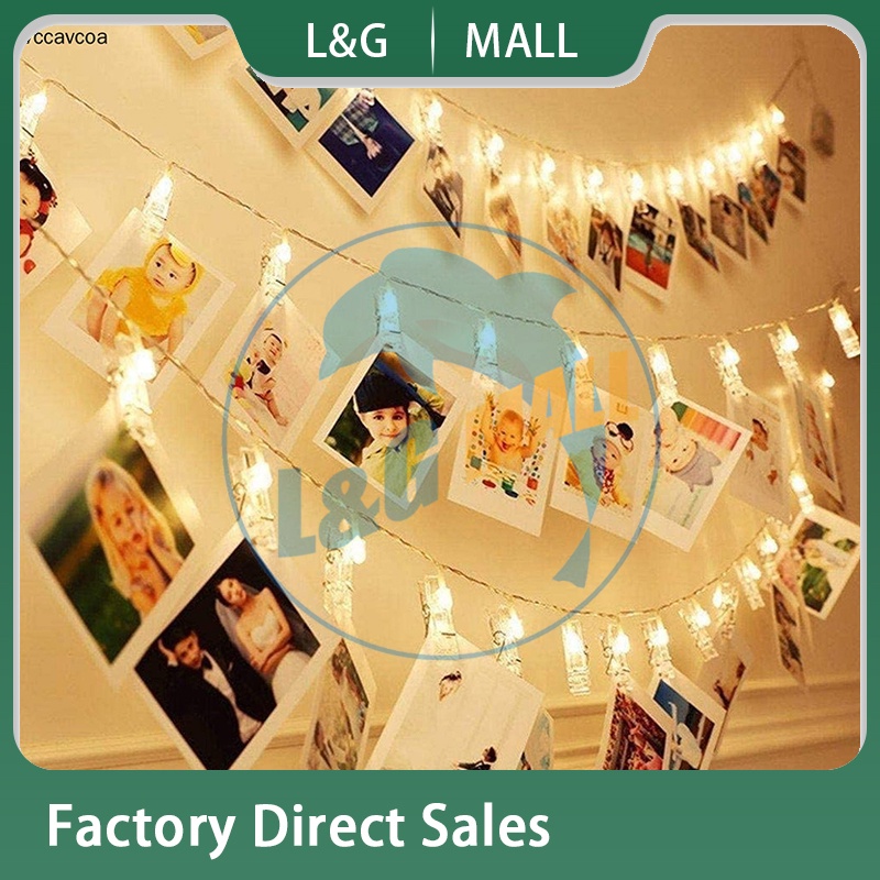 10LED/20LED Clip Fairy Lights For Hanging Photos Pictures Cards And ...