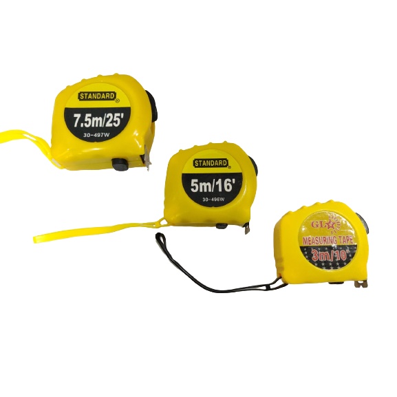 STANDARD METRO STEEL TAPE MEASURE (3m , 5m , 7.5m) YELLOW | Shopee ...