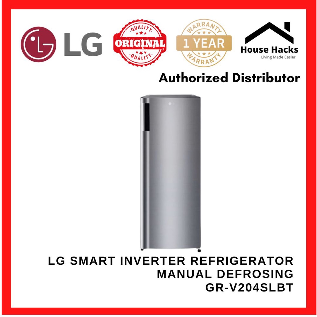 LG Smart Inverter Refrigerator Manual Defrosting GRV204SLBT (House