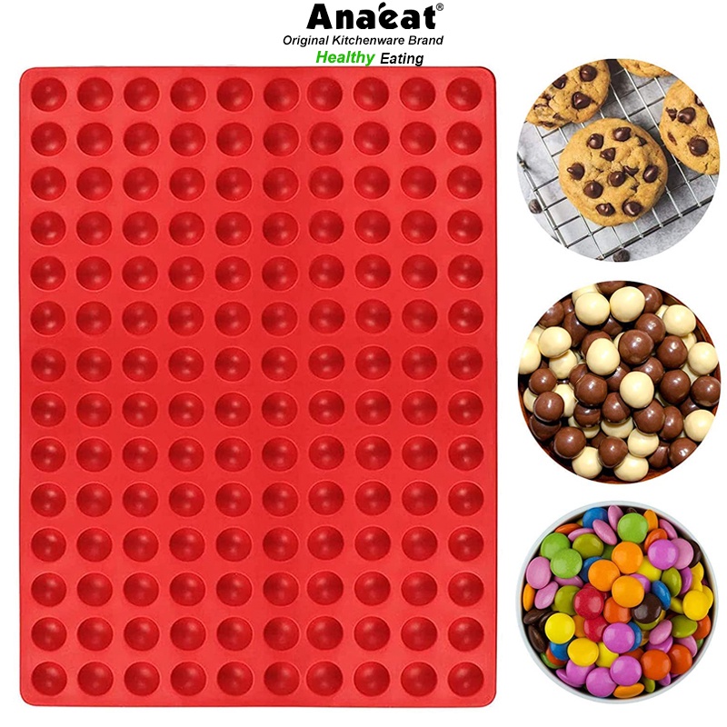 1pc 140 hole small round silicone baking mat Mini Candy Molds and ...