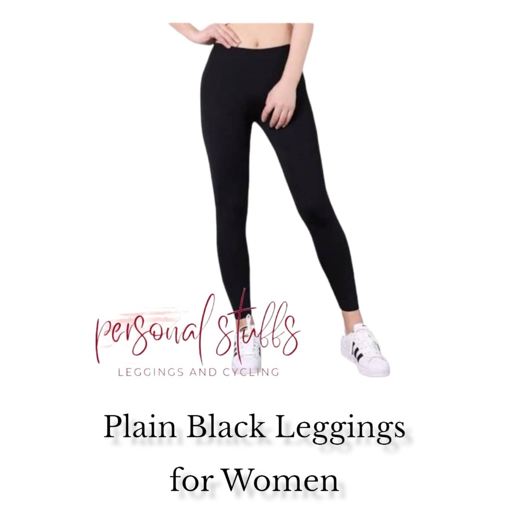 Leggings for Women Plain Black Color Small to 4XL Size