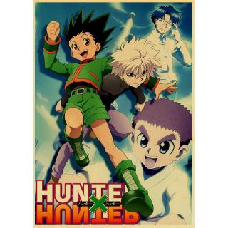 Buy three to send one Hunter x Hunter poster popular Japanese classic  animated family poster Kraft paperWall Retro Posters For Home Bar Cafe Room  Wall sticker 42*30cm