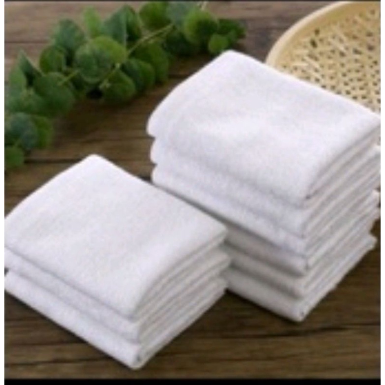 COD 1pc High quality hand towel A2380 plain white 18.5×10.5inches
