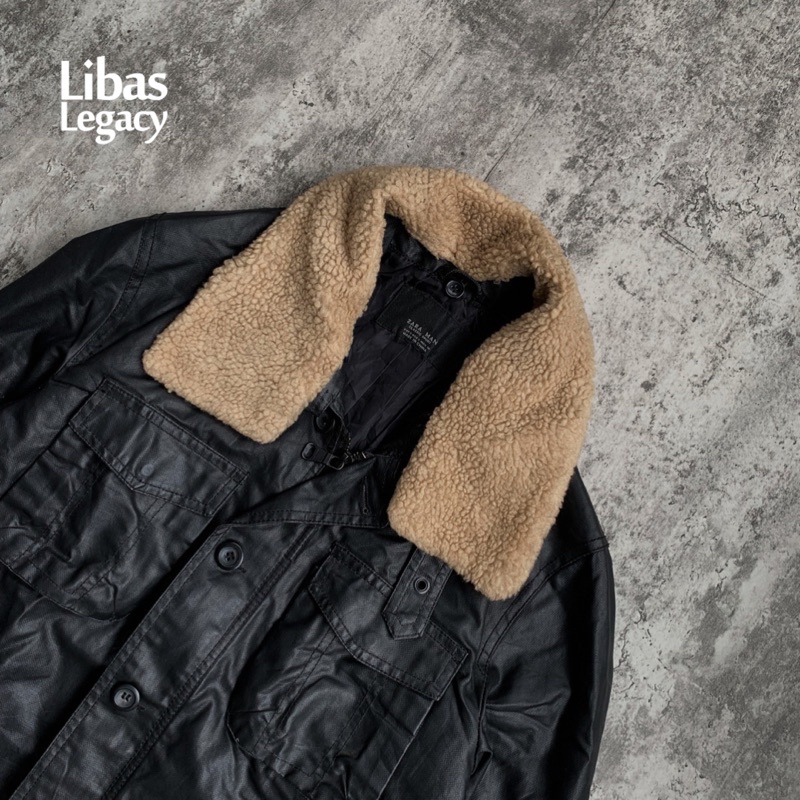 Zara Man Leather Jacket Shopee Philippines