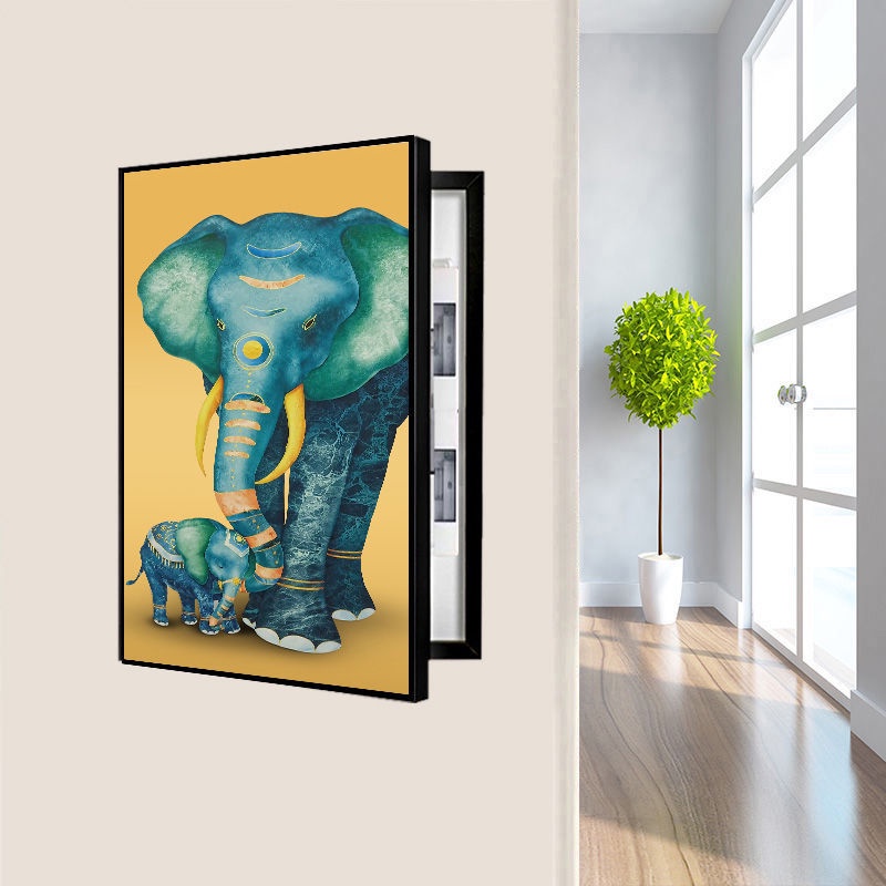 Electric meter box decorative painting punchfree cover box Nordic