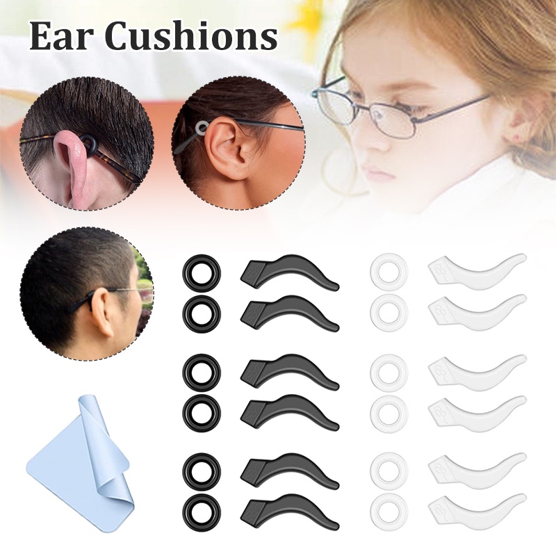 24PCS Silicone Eyeglass Ear Grip Anti - Slip Comfortable Silicone ...