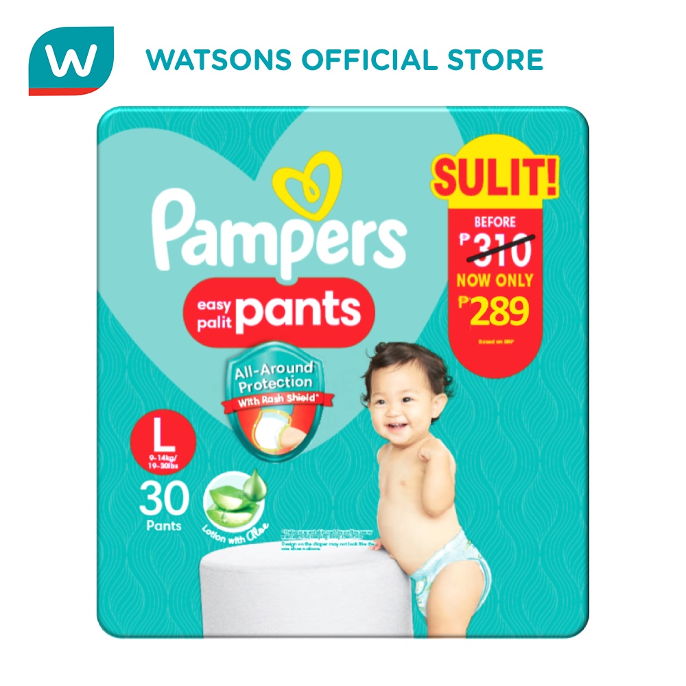 PAMPERS, Baby Dry Pants Value Diaper Large 30s Promo Pack