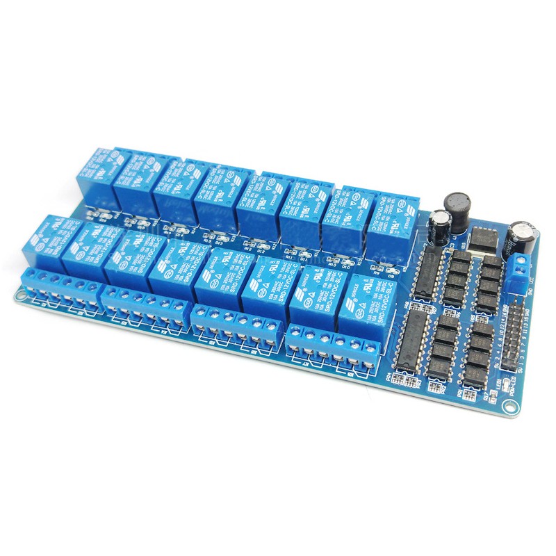 DC 5V 12V 16 channel relay module interface board with optocoupler