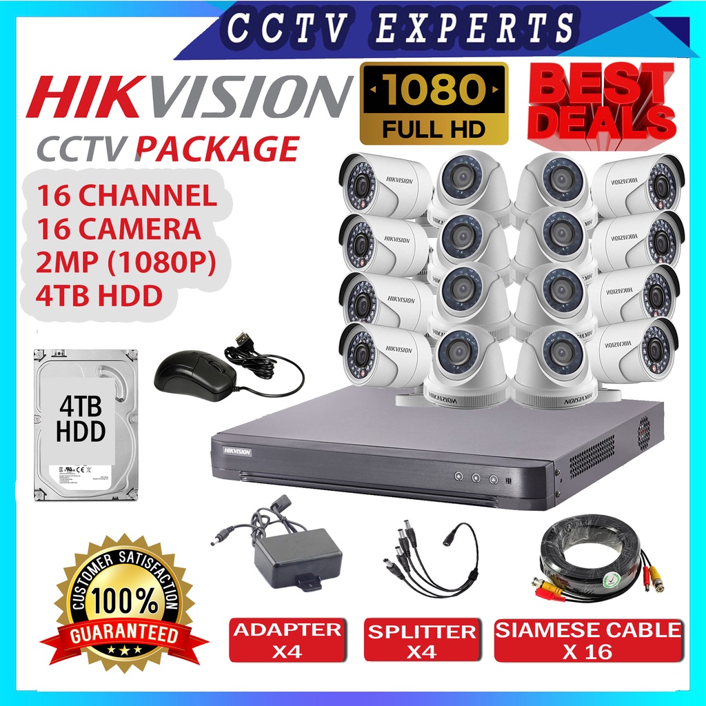 Cctv hikvision shops 16 channel