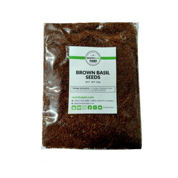 Restohub Brown Basil Seeds Tokmalanga 50g Keto Low Carb Diet