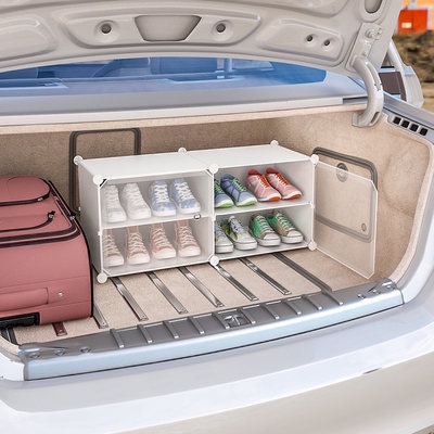 Car shoe box storage transparent car trunk car car inside shoes storage ...