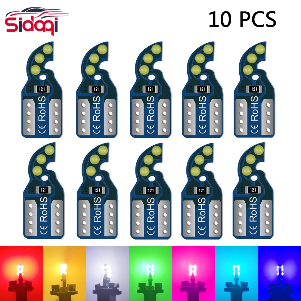 10PCS T10 LED W5W Canbus 6SMD COB Car Parking Light 168 194 501 2825 ...