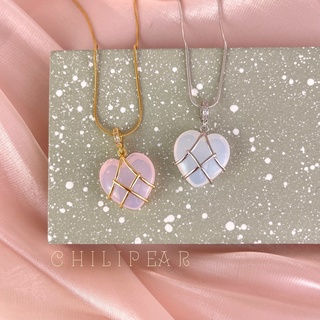 2023 Fashion Opal Heart Necklace Crystal Castle Necklace For Woman Girls  Rose Quartz Barbie Necklace Jewelry Accessories Gift