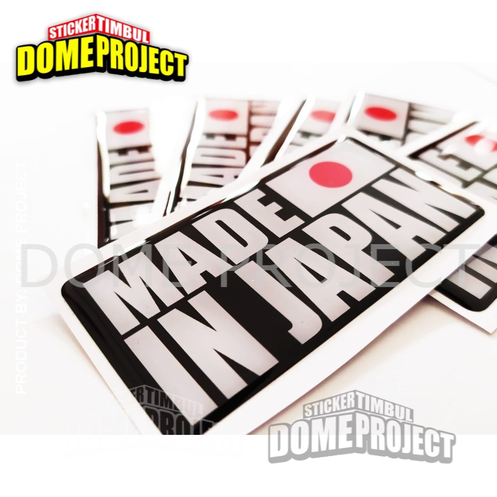 Made In Japan Flexible Embossed Resin Stickers | Shopee Philippines