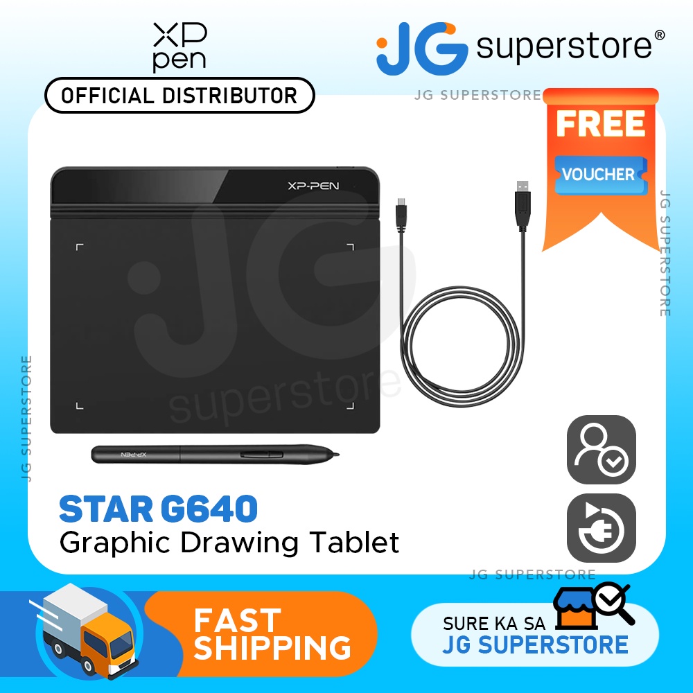 XPPen Star G640 6 x 4 Inches Ultra Thin Drawing Tablet with 8192
