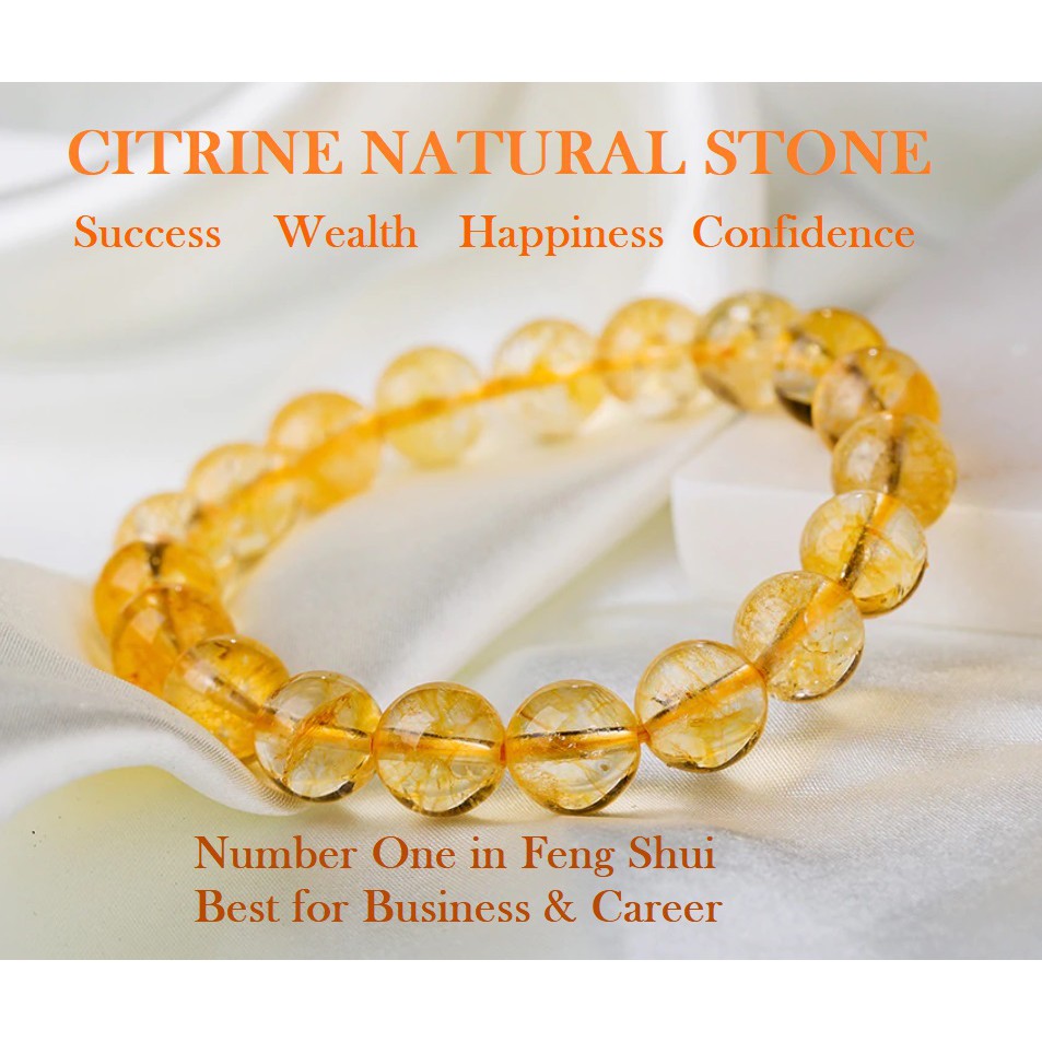 Citrine stone deals bracelet