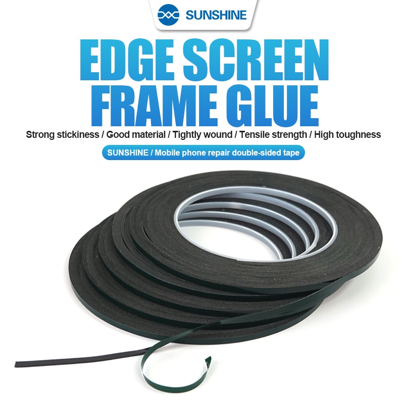 Black Double Sided Tape Edge Screen Frame Glue Strong Stickiness Single ...