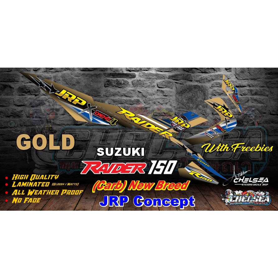 Suzuki Raider 150 New Breed JRP Decals / Stickers With Freebies ...