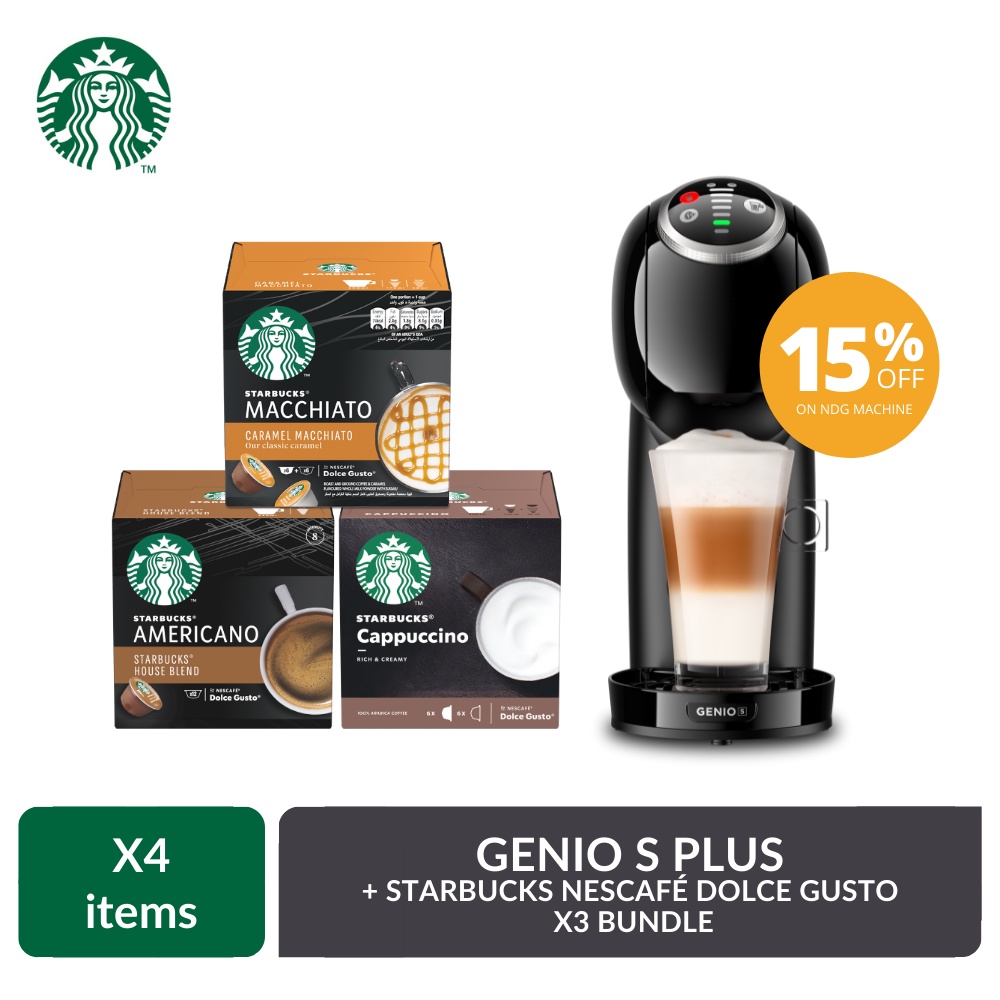 Genio S Plus Coffee Machine with Starbucks NESCAFÉ Dolce Gusto x 3 Bundle upvJ Shopee Philippines