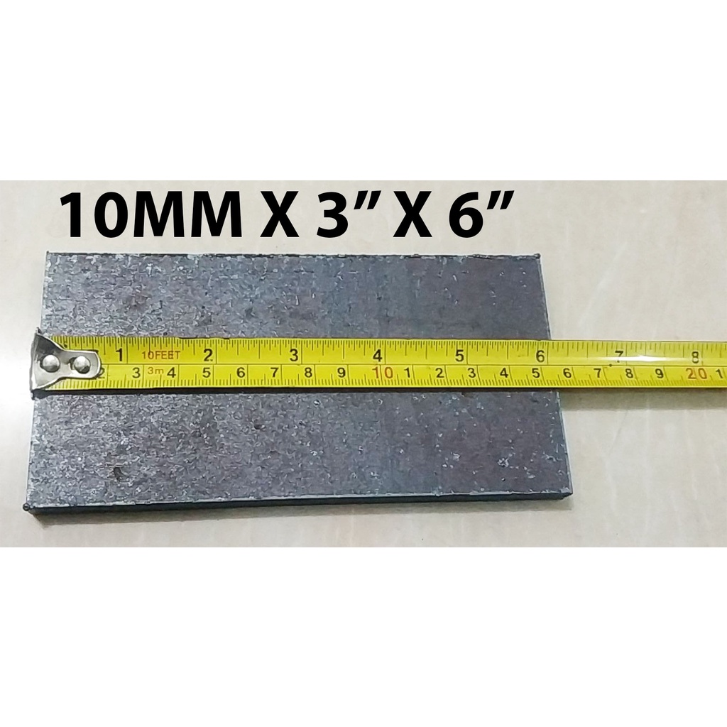 Ms Base Plate 10mm X 3 X 6 Mild Steel 10mm X 3 X 6 8039