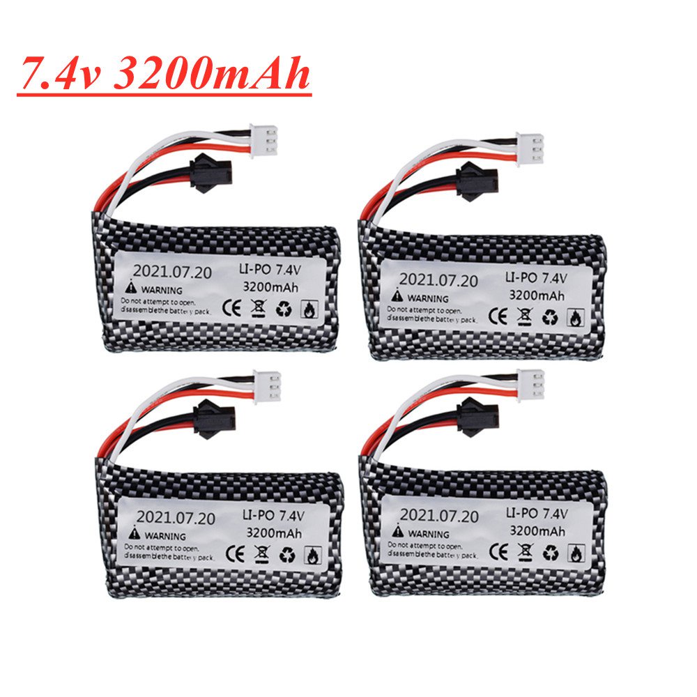 YUNIQUE Lipo Akku 1500mAh 7.4V 2S – Kompatibel Mit RC Spielzeug U12A, S033G, Q1, H101