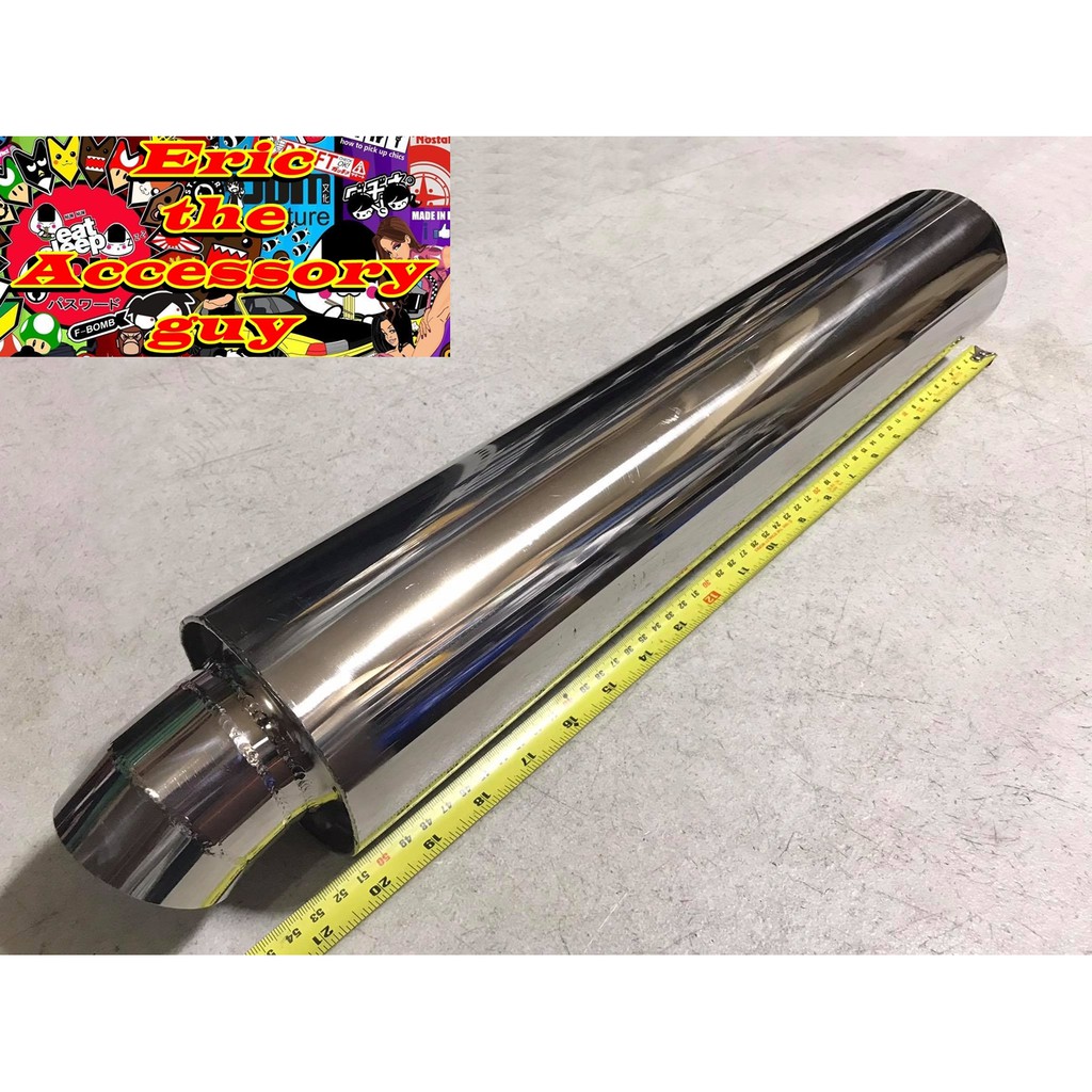 Scuv racing muffler Stainless Steel (20 inches) | Shopee Philippines