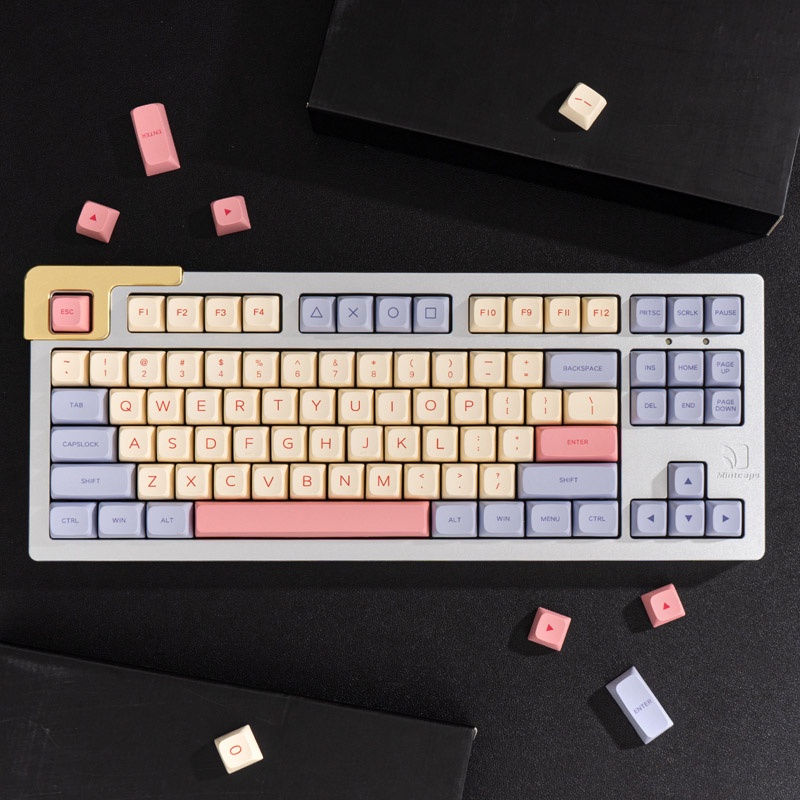 GMK Marshmallow 128 Keys XDA Profile PBT Keycap DYESUB English Custom