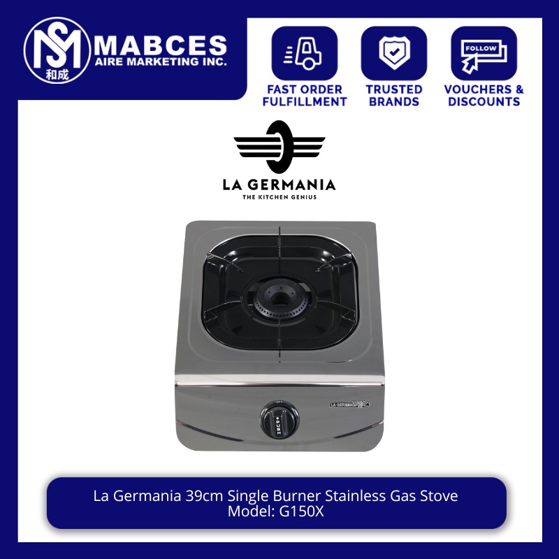 La Germania 39cm Single Burner Stainless Gas Stove G150X Shopee