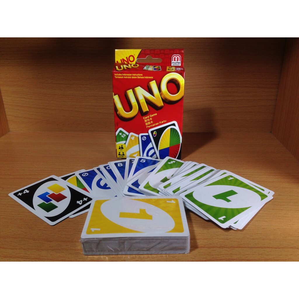 UNO Game With Color And Paper Letters Mattel Brand | Shopee Philippines