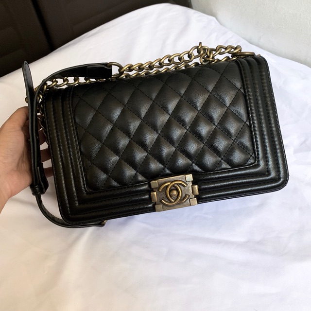 Chanel le boy online lambskin