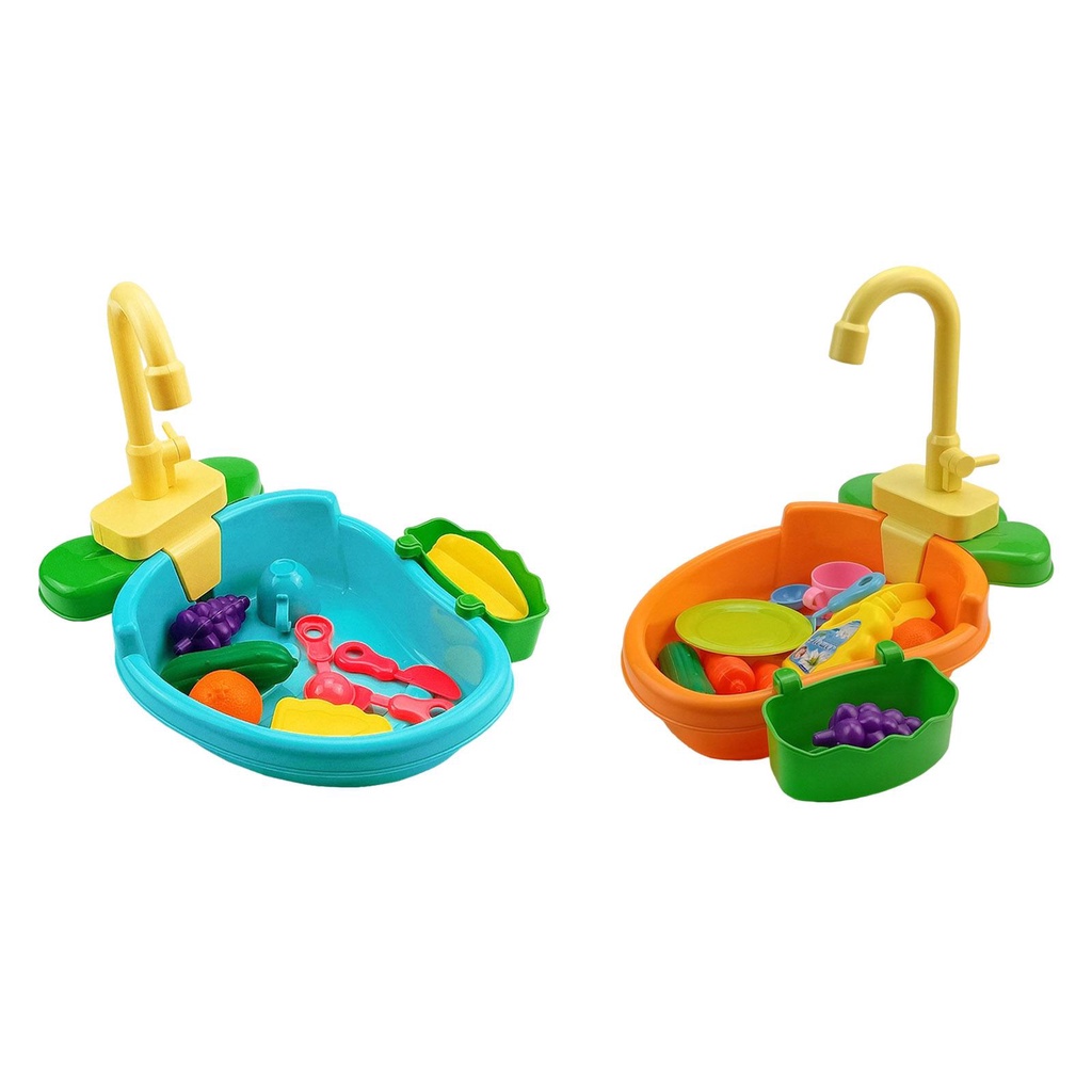Kitchen Sink Toy with Running Montessori Dishes Childern Baby Shopee