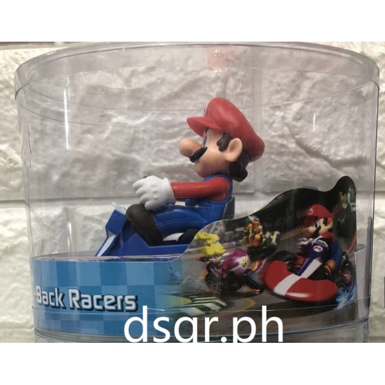 Super Mario Bro Figure Pull-Back Racers Kart Mario Luigi Yoshi Tode ...
