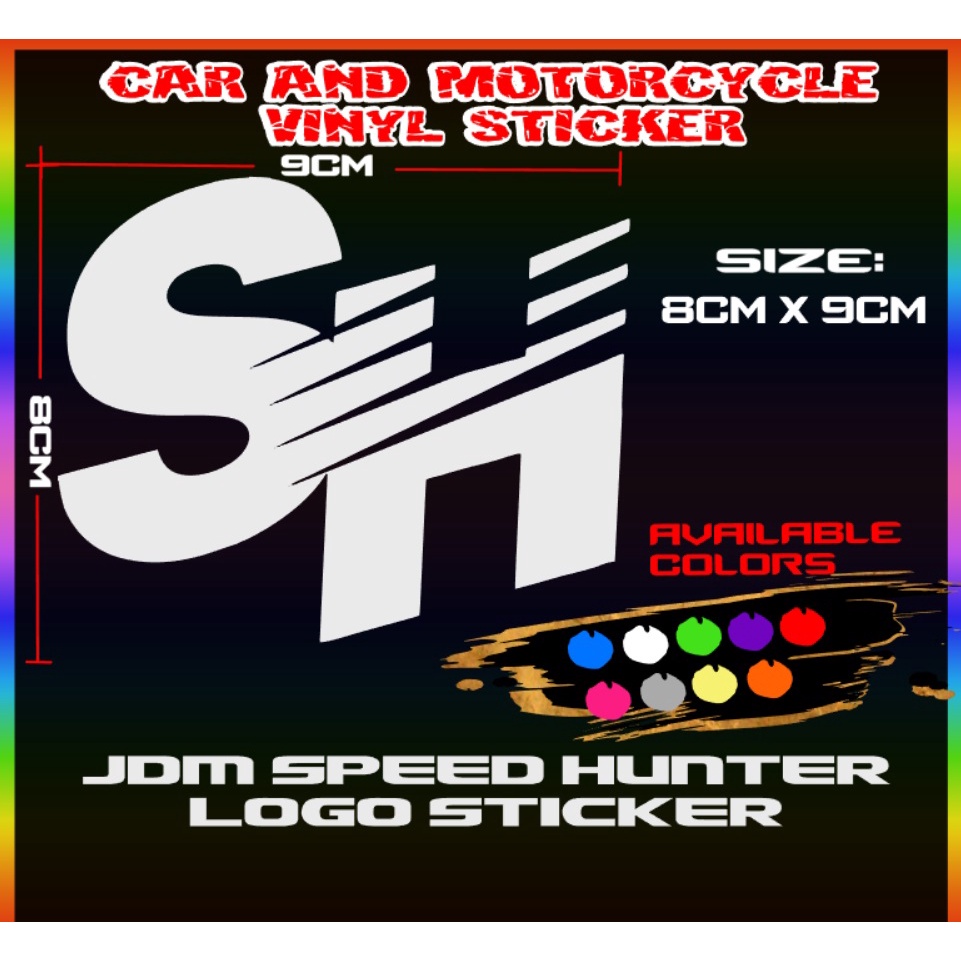 Speed hunter sticker logo design for car and motorcycle | Shopee ...