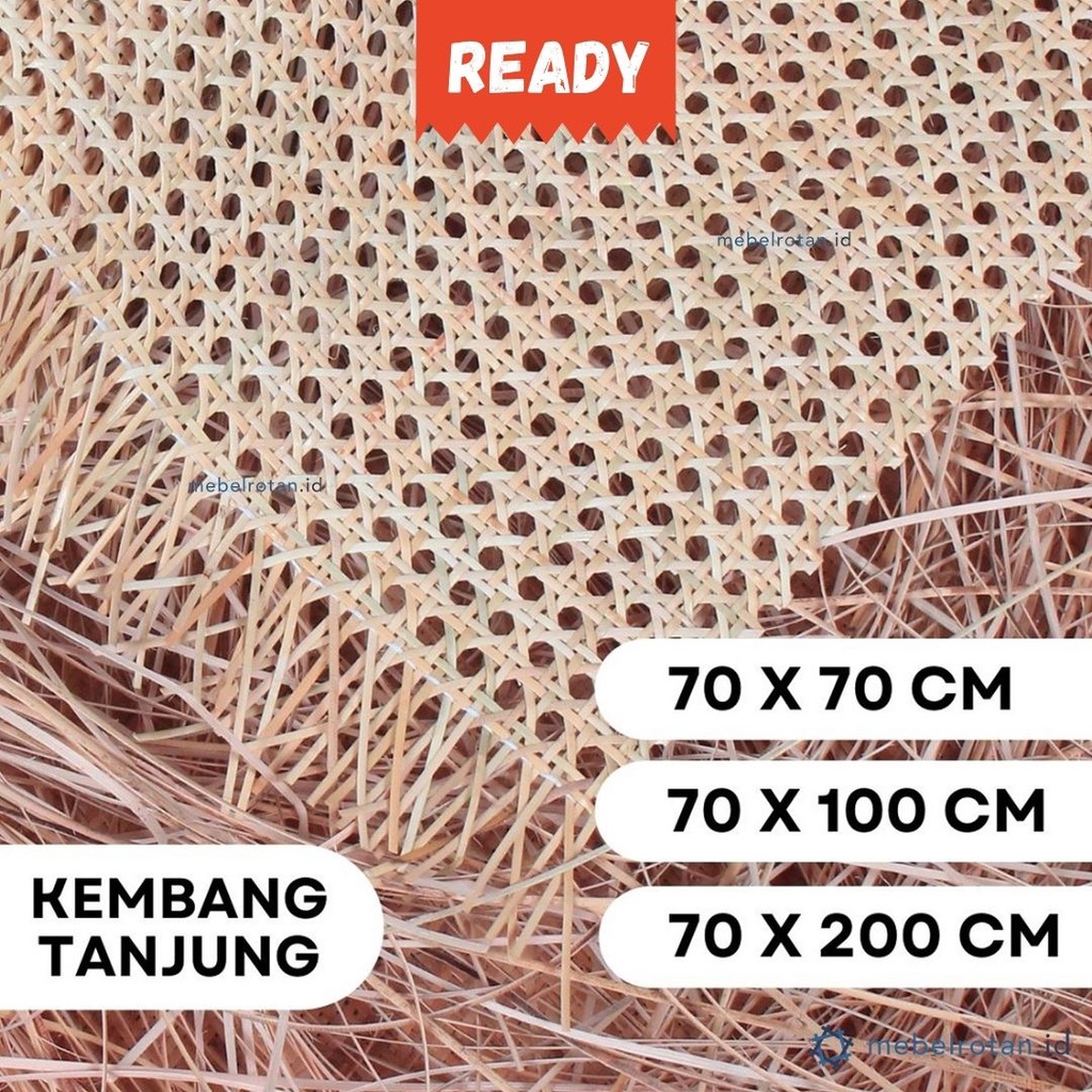 [FREE Shipping] Woven Rattan Sheet | Webbing Flower Tanjung 70cm ...