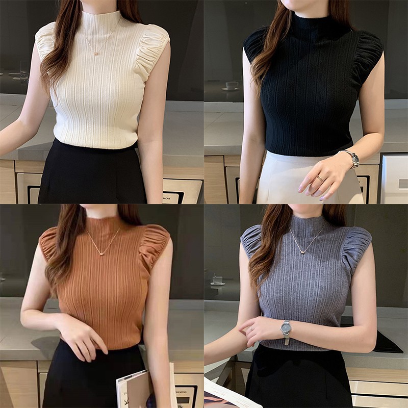 UFW 620 Knitted Tops Korean style Shopee Philippines