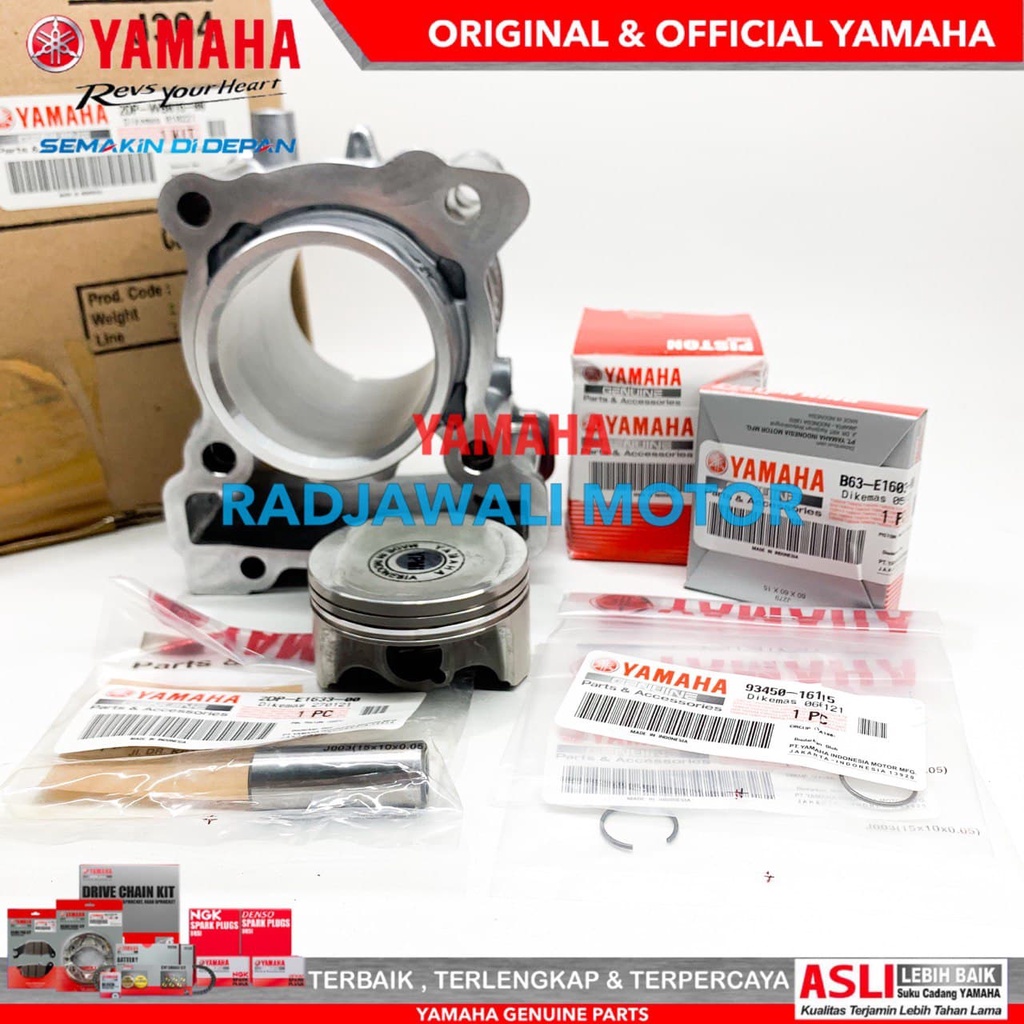 Complete ORIGINAL YAMAHA NMAX, AEROX PISTON KIT Block 2DP-WB016-00 ...