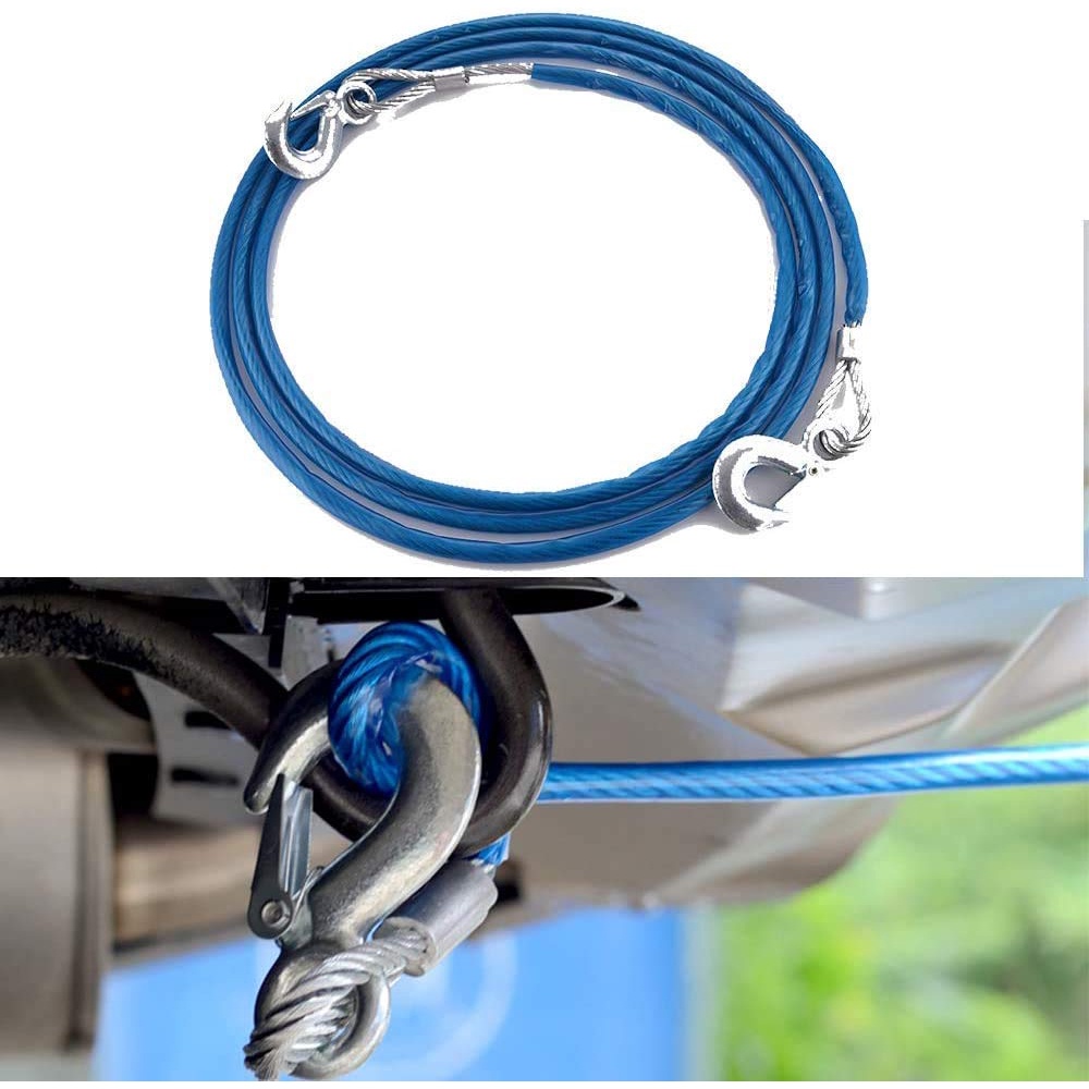 5 and 7 Meters 7 tons Heavy Duty Towing Pull Steel Rope, Car Tow Cable ...