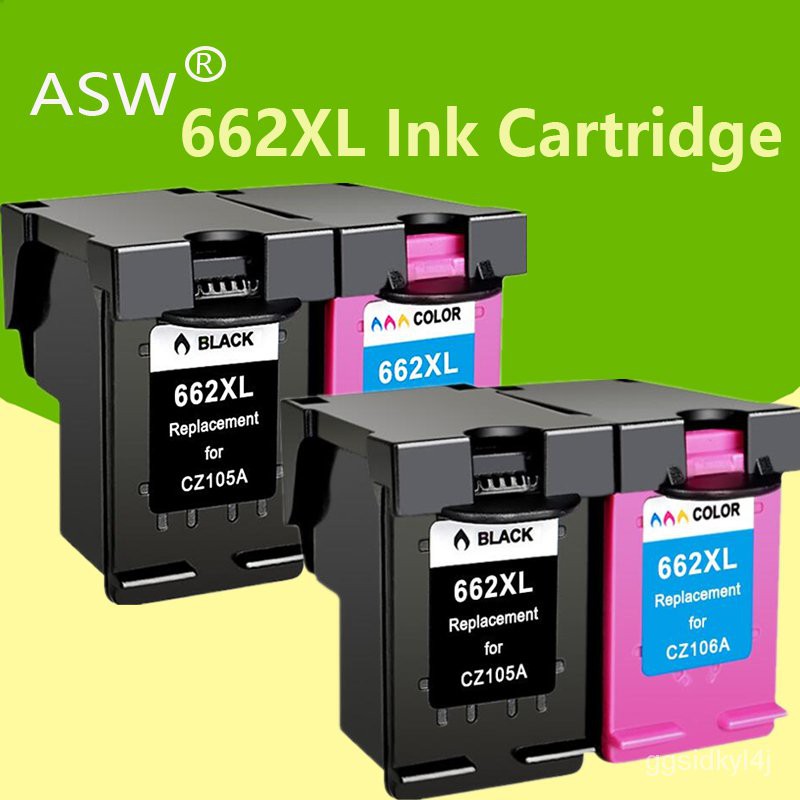 Asw 662 Replacement For Hp662 662xl Ink Cartridge For Hp Deskjet 1015 1515 2515 2545 2645 3545 0508