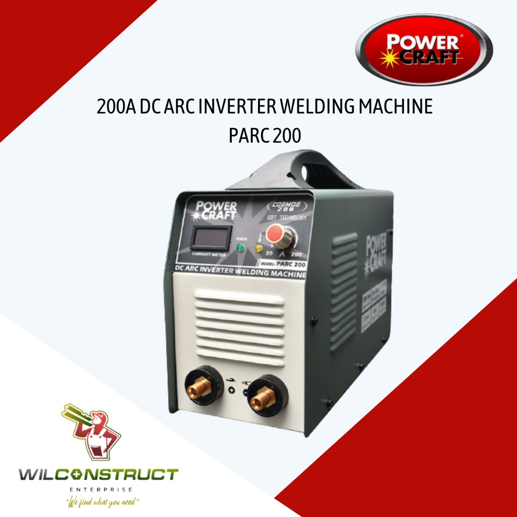 POWERCRAFT DC Inverter Arc Welding Machine 200 Amp (PARC200) Shopee