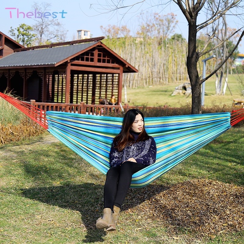 Portable Cotton Rope Outdoor Hammock Duyan | Shopee Philippines